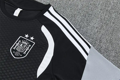 Completino Manica Corta Spagna 26/27 Uomo Nero | Kit Allenamento - CalcioVivo