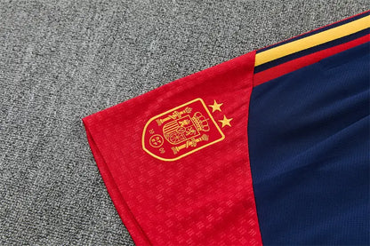 Completino Manica Corta Spagna 26/27 Uomo Rosso | Kit Allenamento - CalcioVivo
