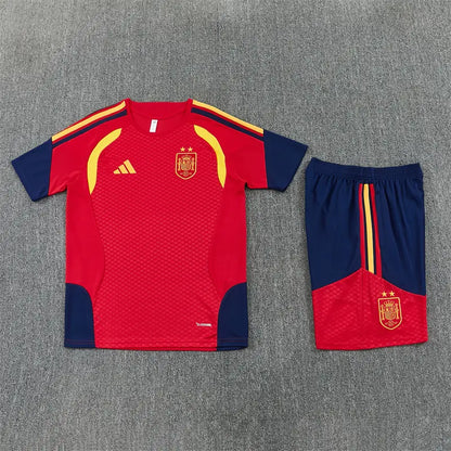 Completino Manica Corta Spagna 26/27 Uomo Rosso | Kit Allenamento - CalcioVivo