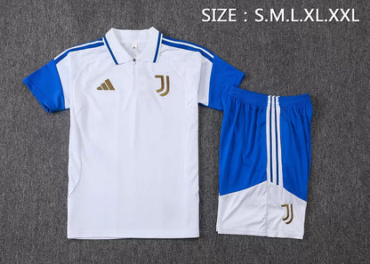 Completino Polo Juventus 26/27 Uomo Bianco e Blu | Kit Allenamento - CalcioVivo