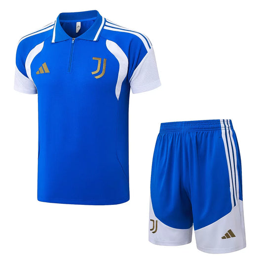 Completino Polo Juventus 26/27 Uomo Blu Elettrico | Kit Allenamento - CalcioVivo