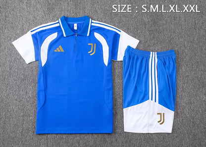 Completino Polo Juventus 26/27 Uomo Blu Elettrico | Kit Allenamento - CalcioVivo