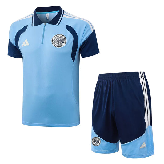Completino Polo Ajax 26/27 Uomo Azzurro | Kit Allenamento - CalcioVivo