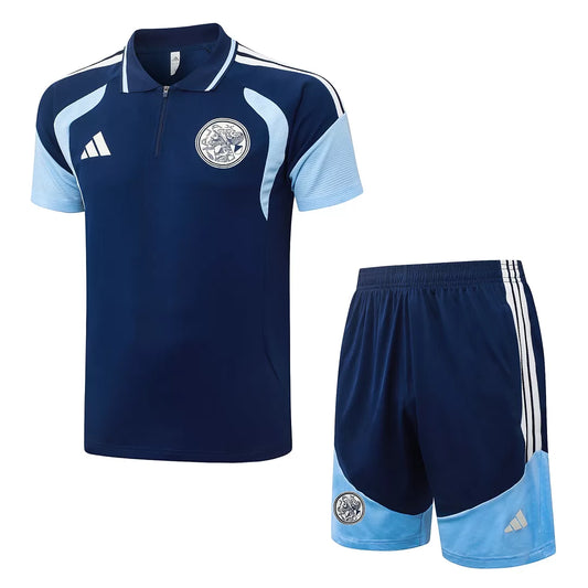 Completino Polo Ajax 26/27 Uomo Blu Navy | Kit Allenamento - CalcioVivo