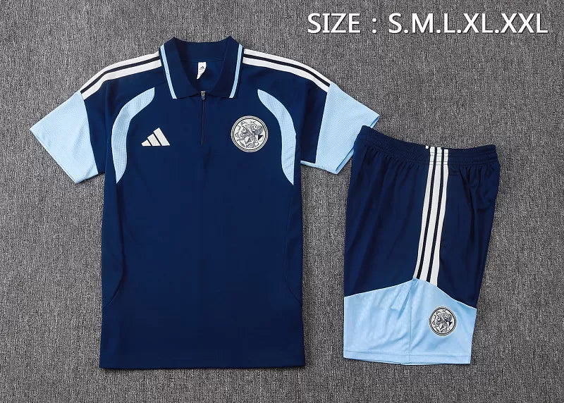Completino Polo Ajax 26/27 Uomo Blu Navy | Kit Allenamento - CalcioVivo