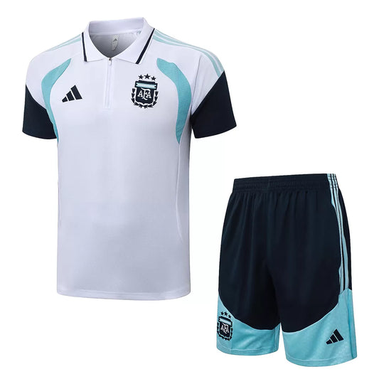 Completino Polo Argentina 2026 Uomo Bianco | Kit Allenamento - CalcioVivo