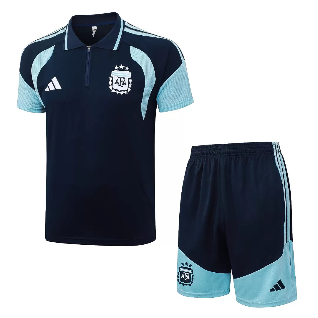 Completino Polo Argentina 2026 Uomo Blu Navy | Kit Allenamento