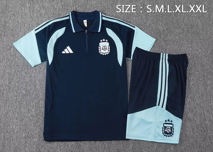 Completino Polo Argentina 2026 Uomo Blu Navy | Kit Allenamento