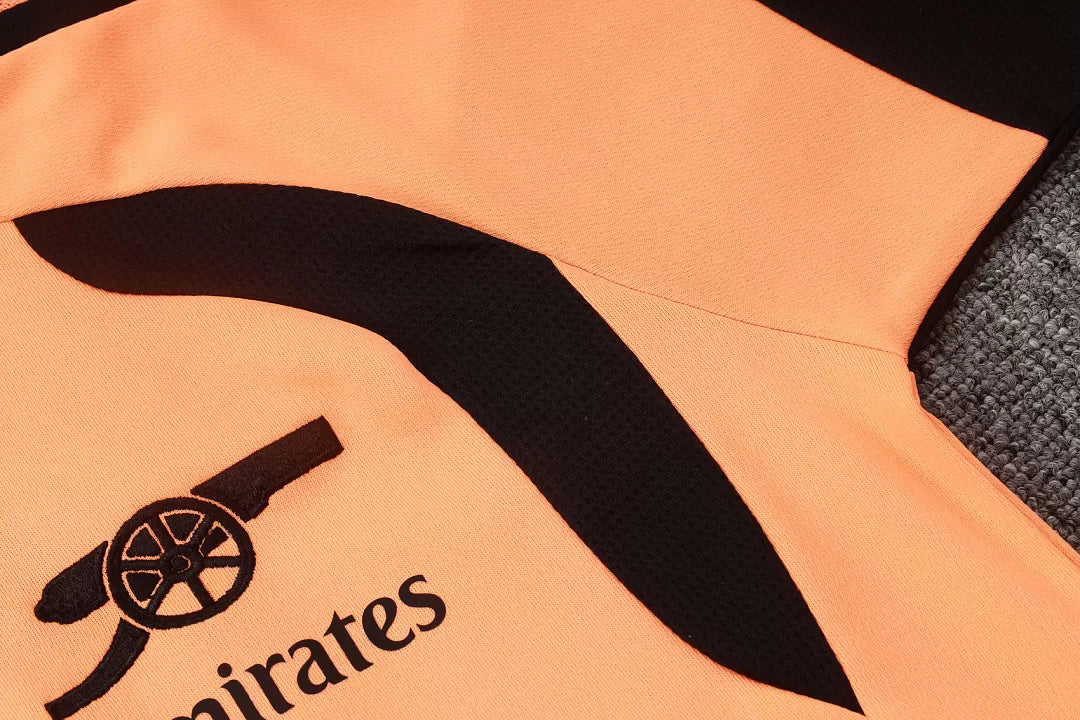 Completino Polo Arsenal 26/27 Uomo Arancione | Kit Allenamento - CalcioVivo
