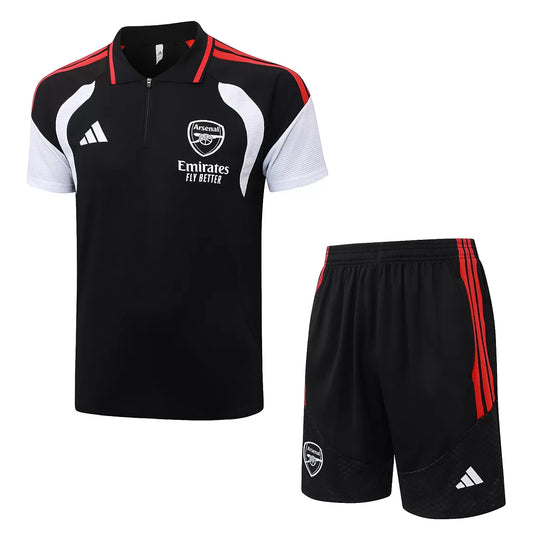 Completino Polo Arsenal 26/27 Uomo Nero | Kit Allenamento - CalcioVivo