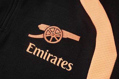 Completino Polo Arsenal 26/27 Uomo Nero/Arancione | Kit Allenamento - CalcioVivo