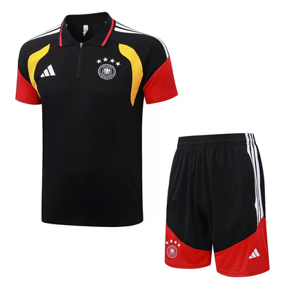 Completino Polo Germania 2026 Uomo Nero | Kit Allenamento