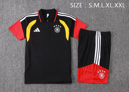 Completino Polo Germania 2026 Uomo Nero | Kit Allenamento