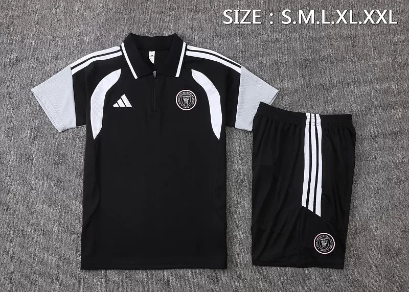 Completino Polo Inter Miami 26/27 Uomo Nero | Kit Allenamento - CalcioVivo