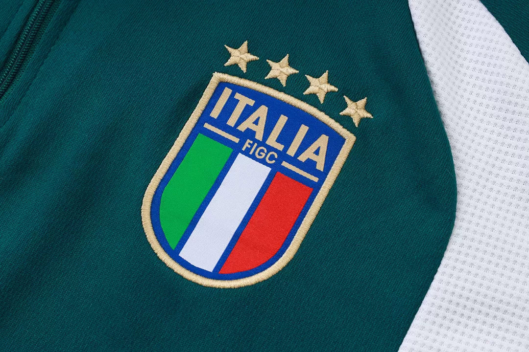 Completino Polo Italia 26/27 Uomo Verde | Kit Allenamento - CalcioVivo