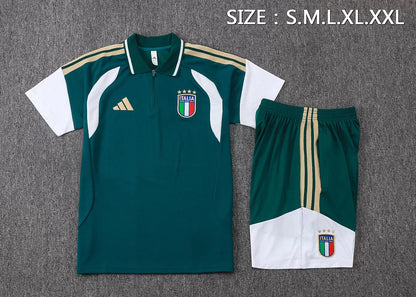 Completino Polo Italia 26/27 Uomo Verde | Kit Allenamento - CalcioVivo