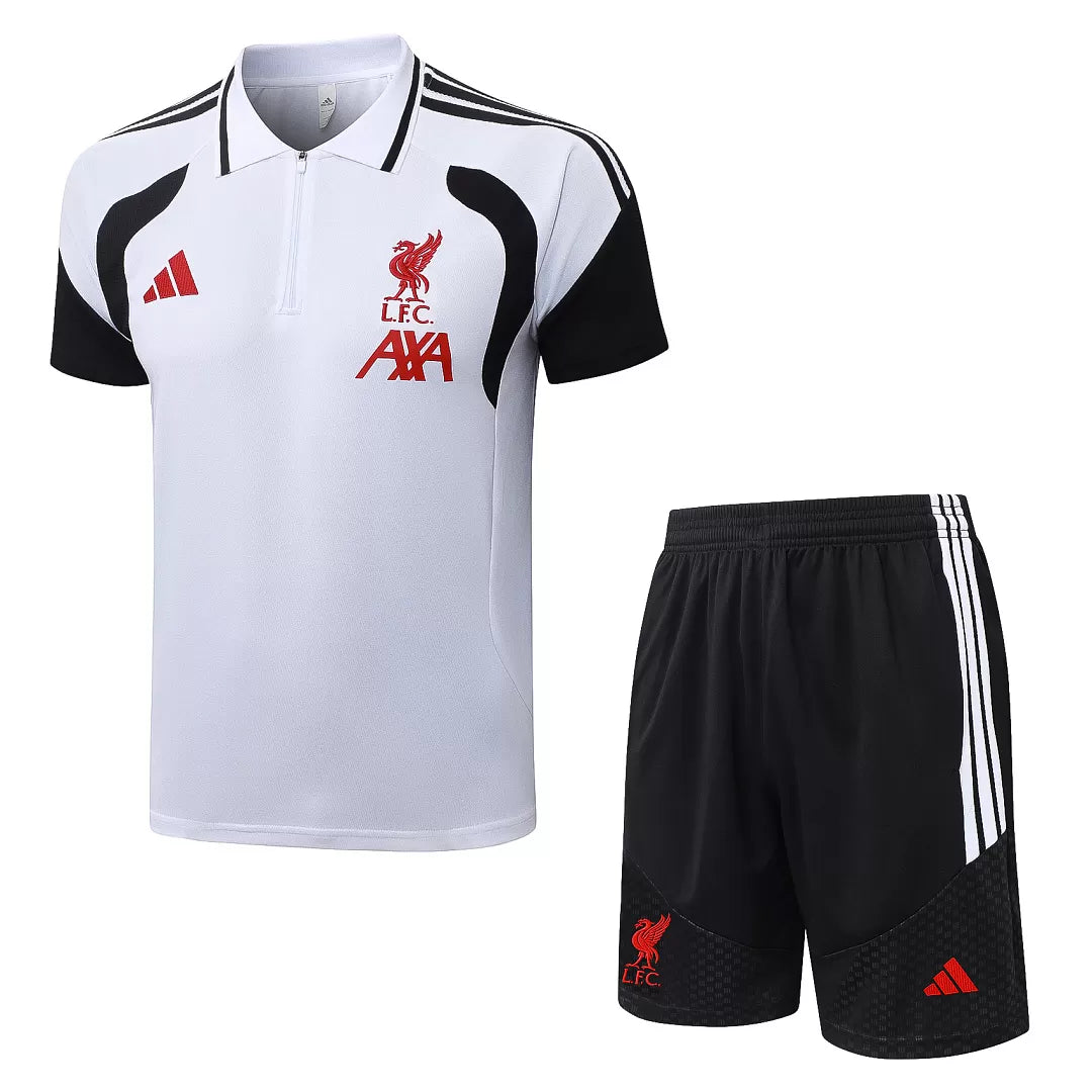Completino Polo Liverpool 26/27 Uomo Bianco | Kit Allenamento - CalcioVivo