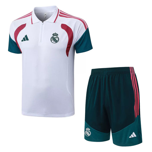 Completino Polo Real Madrid 26/27 Uomo Bianco | Kit Allenamento - CalcioVivo