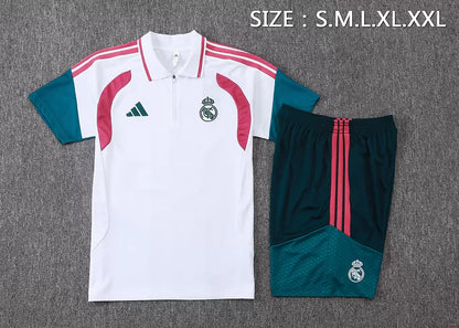 Completino Polo Real Madrid 26/27 Uomo Bianco | Kit Allenamento - CalcioVivo