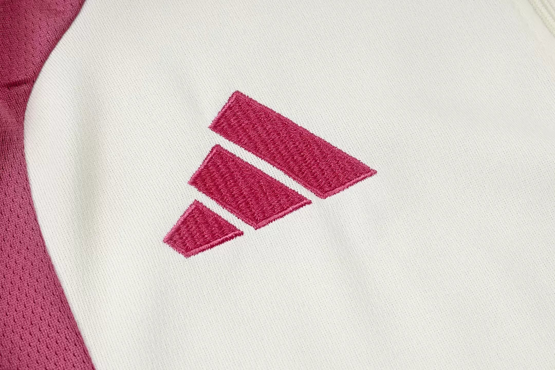 Completino Polo Real Madrid 26/27 Uomo Bianco e Rosa | Kit Allenamento - CalcioVivo
