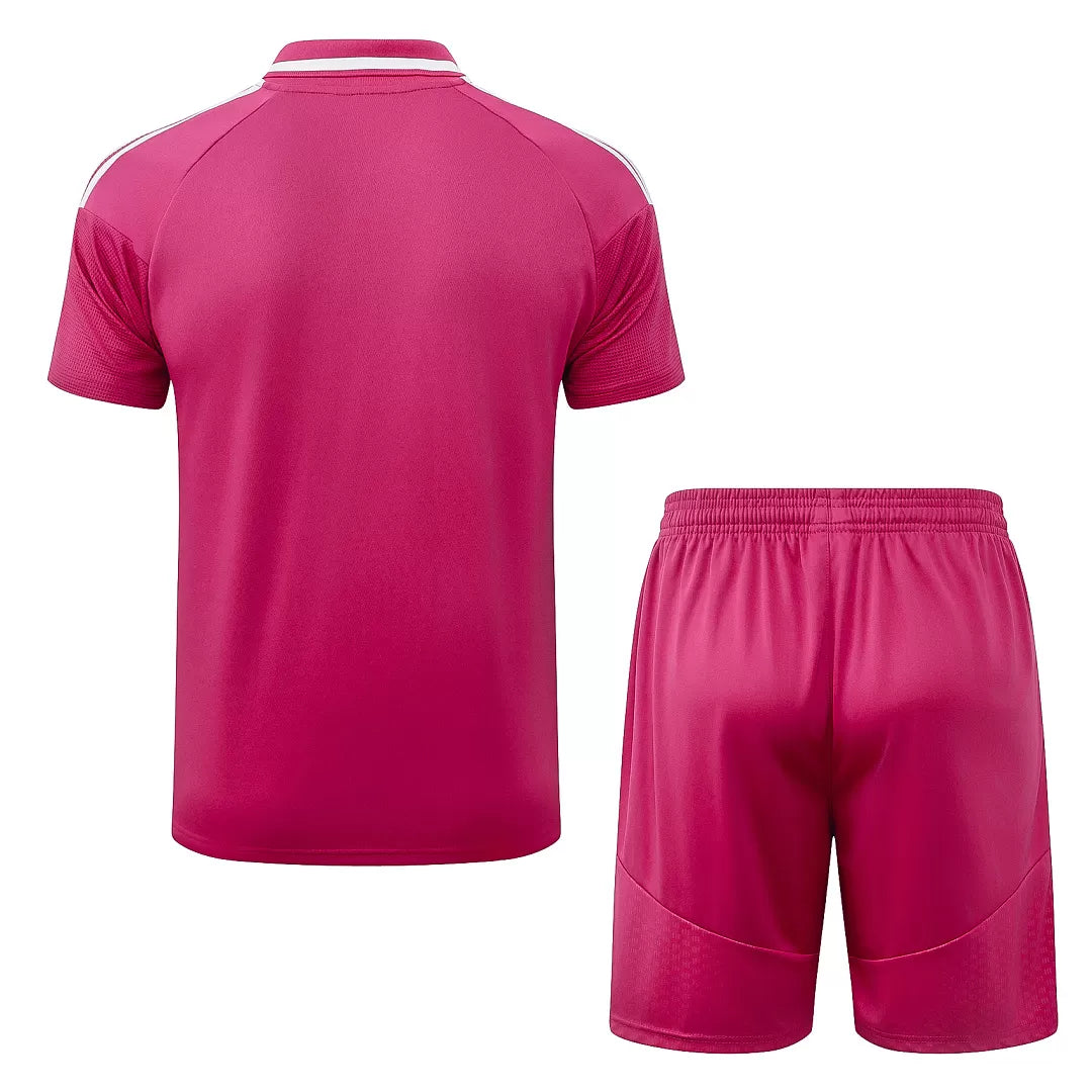 Completino Polo Real Madrid 26/27 Uomo Fucsia | Kit Allenamento - CalcioVivo