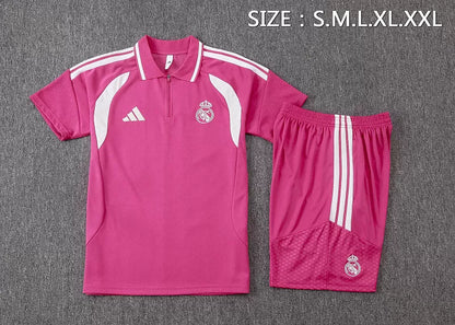 Completino Polo Real Madrid 26/27 Uomo Fucsia | Kit Allenamento - CalcioVivo