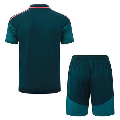 Completino Polo Real Madrid 26/27 Uomo Verde Petrolio | Kit Allenamento - CalcioVivo