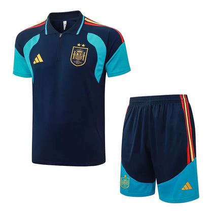 Completino Polo Spagna 26/27 Uomo Blu Navy | Kit Allenamento - CalcioVivo
