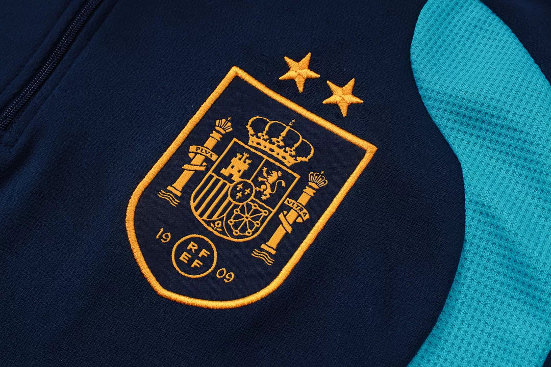 Completino Polo Spagna 26/27 Uomo Blu Navy | Kit Allenamento - CalcioVivo