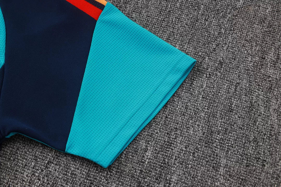 Completino Polo Spagna 26/27 Uomo Blu Navy | Kit Allenamento - CalcioVivo