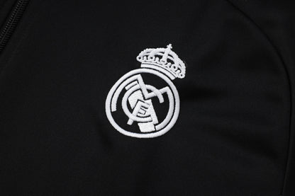 Real Madrid Black Tracksuit Full-Zip 25/26