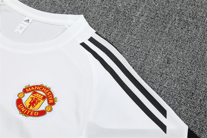 Kit Shirt + Shorts Manchester United White/Black Training 25/26