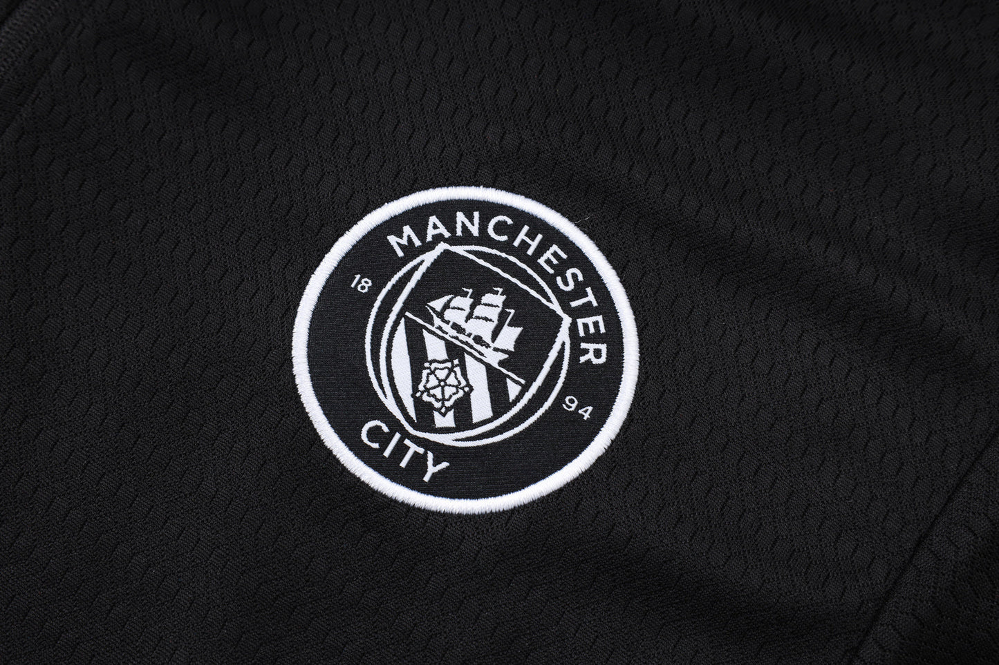 Manchester City Black Tracksuit Half-Zip 25/26