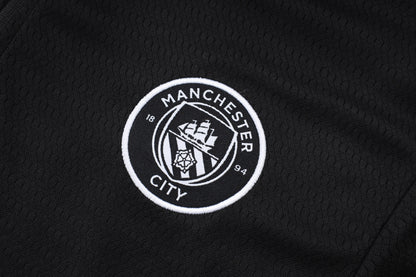 Manchester City Black Tracksuit Half-Zip 25/26