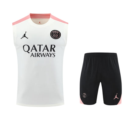 Kit Tank Top + Shorts Barcelona White/Black/Pink Training 25/26