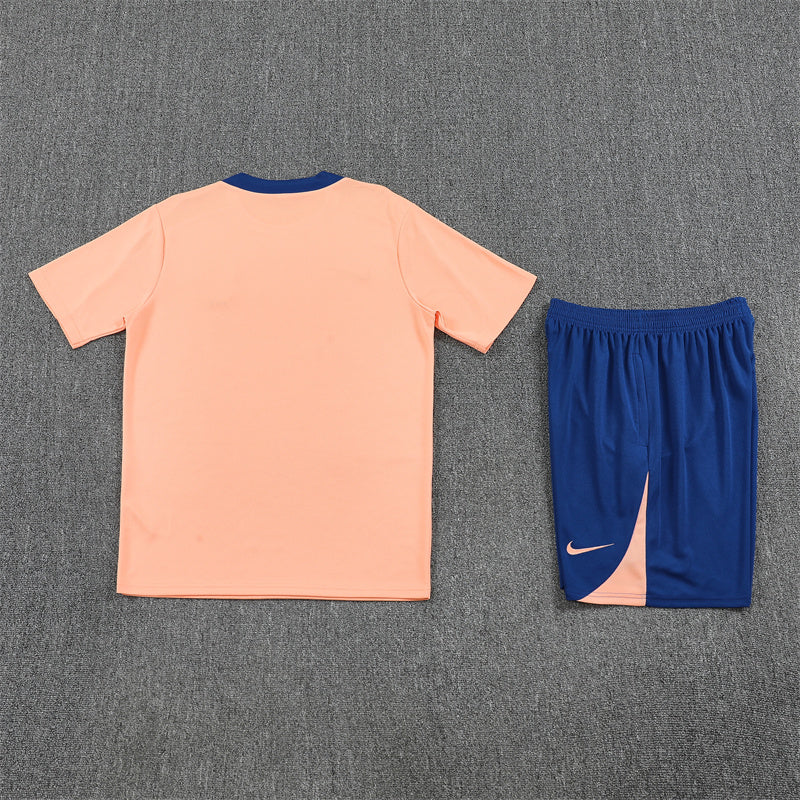 Kit Shirt + Shorts France Pink/Blue Training 25/26