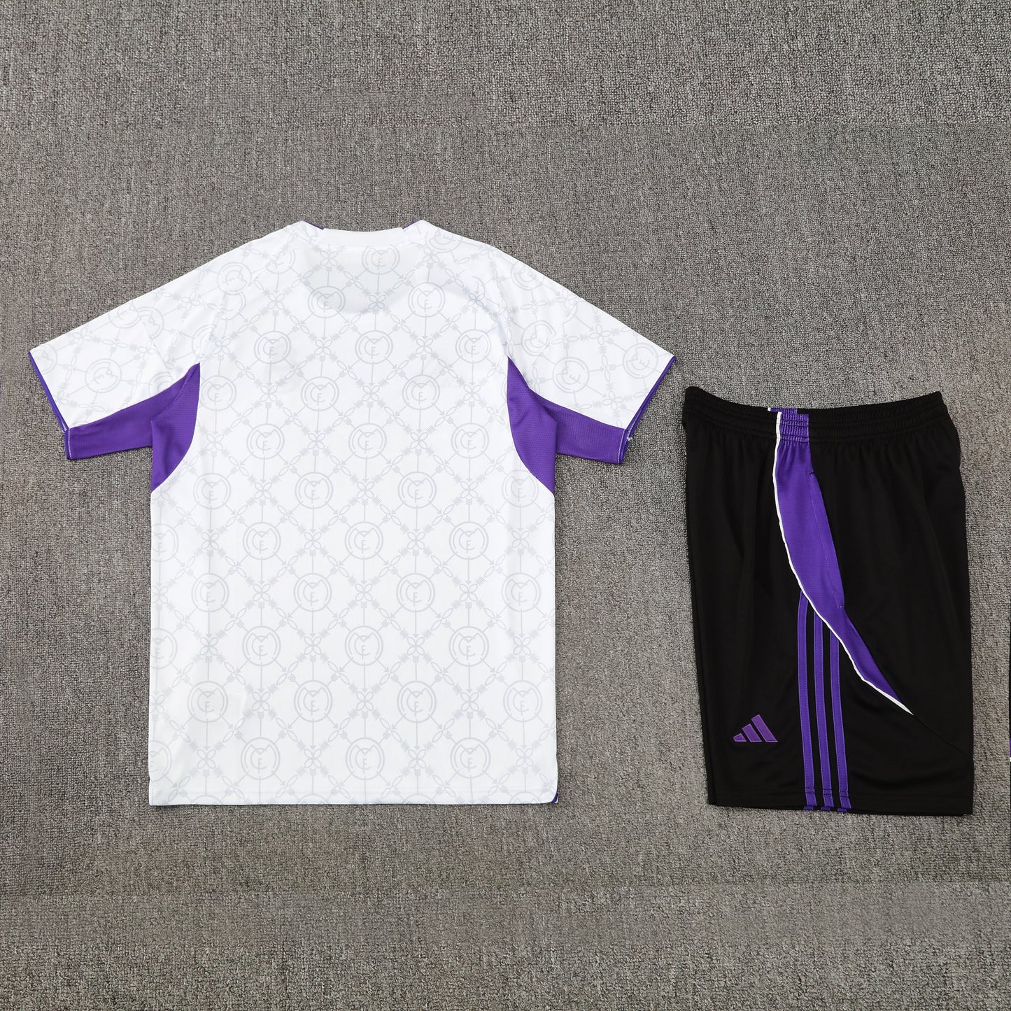 Kit Shirt + Shorts Real Madrid White/Black/Purple 25/26