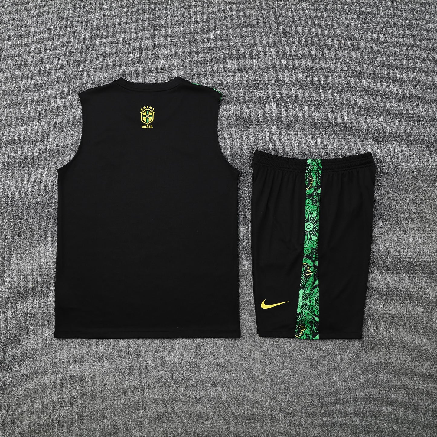 Kit Tank Top + Shorts Brazil Christ the Redeemer Green Training 25/26