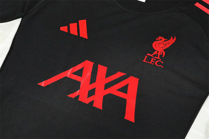 Kit Shirt + Shorts Liverpool Black/Red 25/26