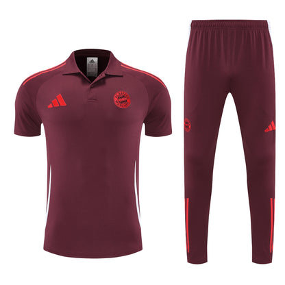 Kit Polo + Pants Bayern Munich Red 25/26