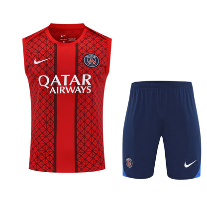 Kit Tank Top + Shorts PSG Training Red/Blue 25/26
