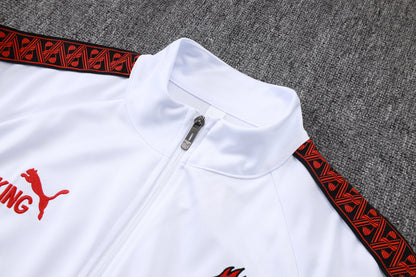 Milan White/Black Tracksuit Full-Zip 25/26