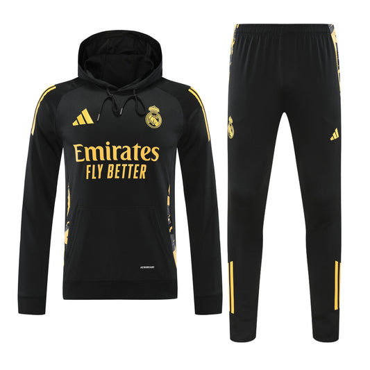 Real Madrid Hoodie Black 24/25