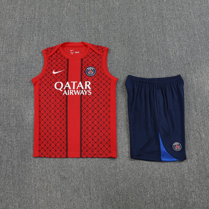 Kit Tank Top + Shorts PSG Training Red/Blue 25/26