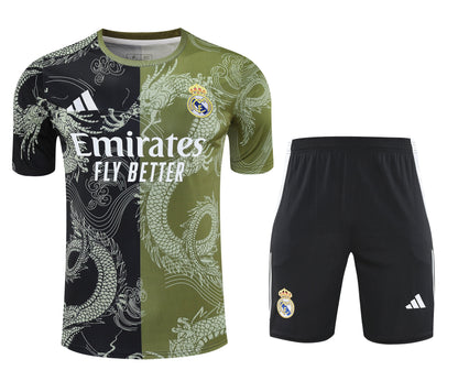 Kit Shirt + Shorts Real Madrid Black/Green Training 25/26
