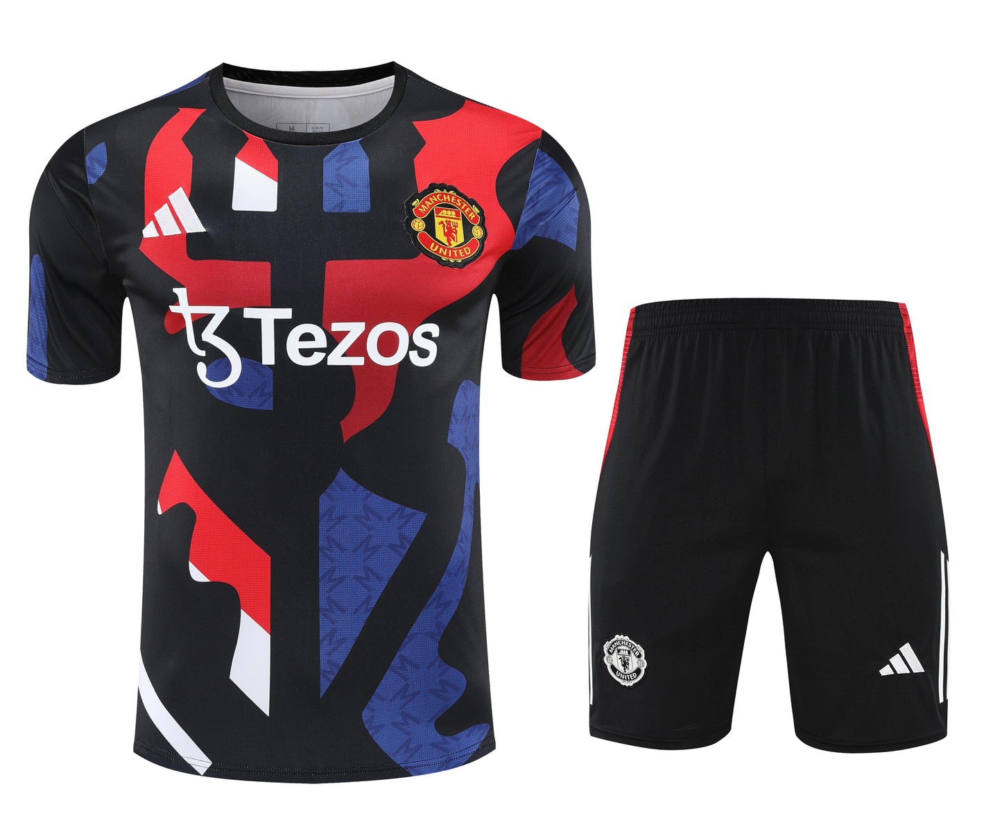 Kit Shirt + Shorts Manchester United Black/Blue/Red Training 25/26