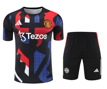 Kit Shirt + Shorts Manchester United Black/Blue/Red Training 25/26