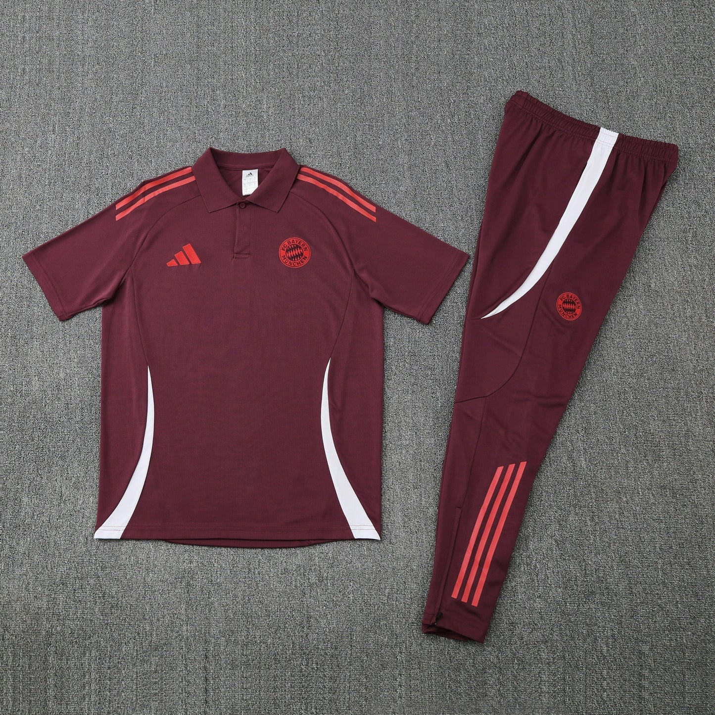Kit Polo + Pants Bayern Munich Red 25/26