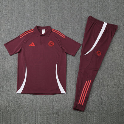 Kit Polo + Pants Bayern Munich Red 25/26