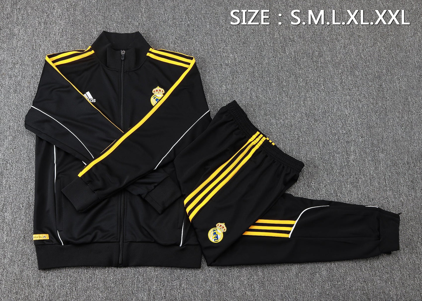 Real Madrid Black Tracksuit Full-Zip 25/26